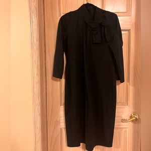 VINTAGE CLASSY BLACK BOW DRESS